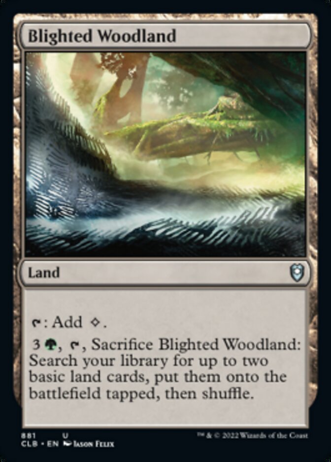 Blighted Woodland [Commander Legends: Battle for Baldur's Gate] | North Game Den