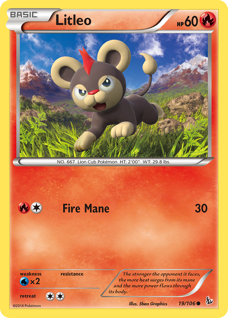 Litleo (19/106) [XY: Flashfire] | North Game Den