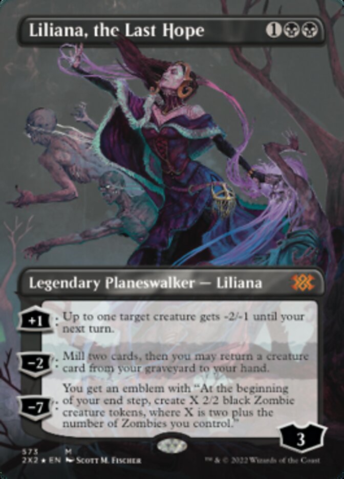 Liliana, the Last Hope (Textured Foil) [Double Masters 2022] | North Game Den
