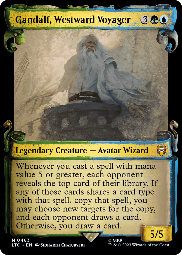 Gandalf, Westward Voyager [The Lord of the Rings: Tales of Middle-Earth Commander Showcase Scrolls] | North Game Den