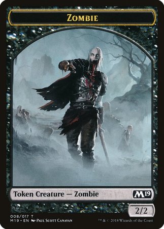 Zombie Token [Core Set 2019 Tokens] | North Game Den