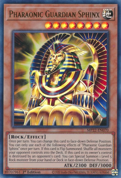 Pharaonic Guardian Sphinx [MP22-EN070] Ultra Rare | North Game Den