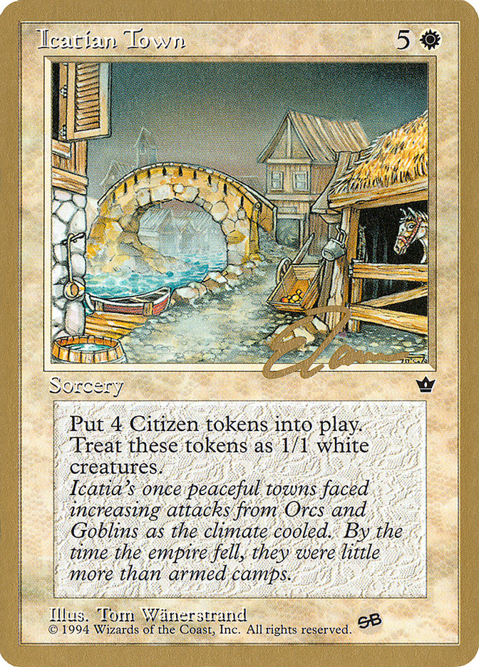 Icatian Town (Eric Tam) (SB) [Pro Tour Collector Set] | North Game Den