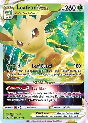 Leafeon VSTAR (SWSH195) [Sword & Shield: Black Star Promos] | North Game Den