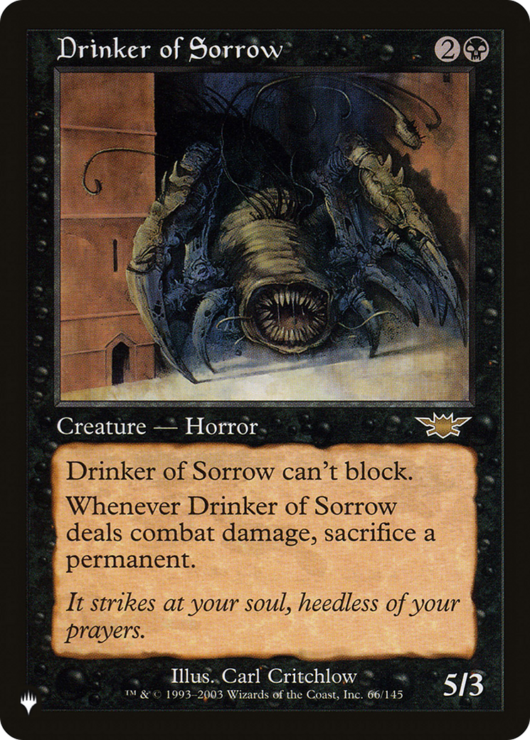 Drinker of Sorrow [The List] | North Game Den