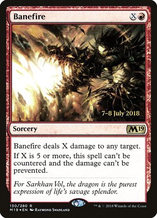 Banefire [Core Set 2019 Promos] | North Game Den