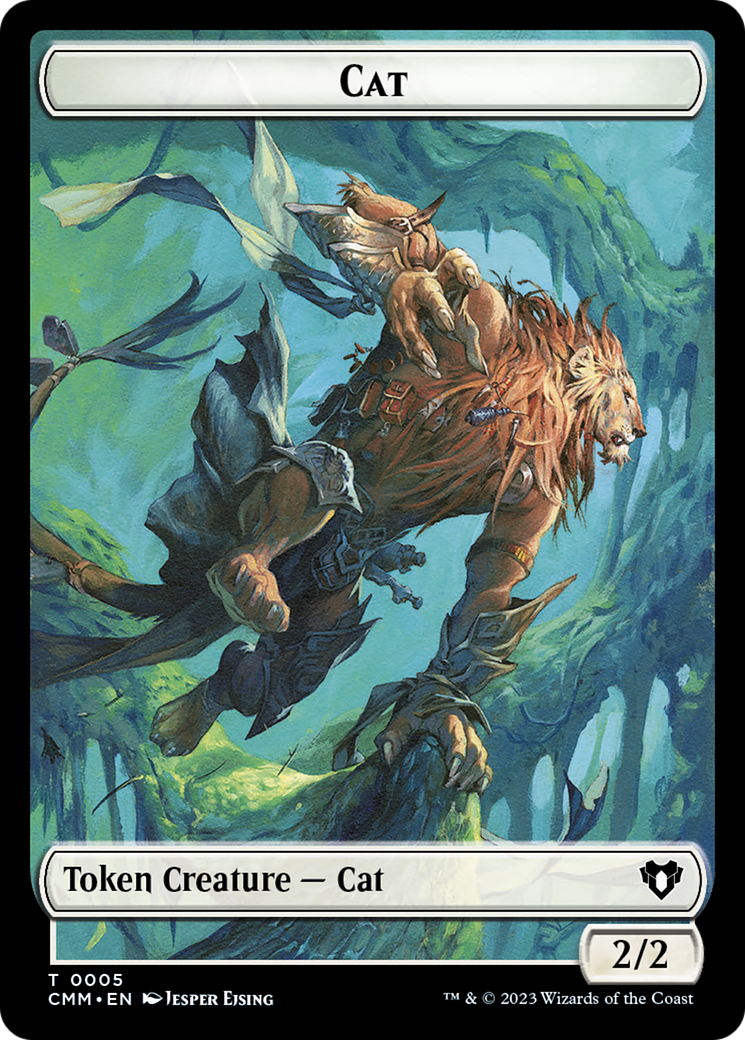 Cat Token (05) [Commander Masters Tokens] | North Game Den