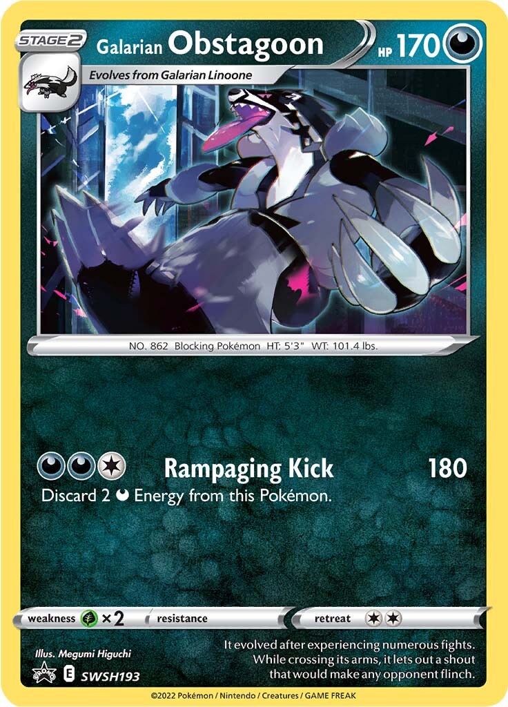 Galarian Obstagoon (SWSH193) [Sword & Shield: Black Star Promos] | North Game Den