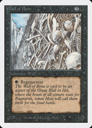 Wall of Bone [Unlimited Edition] | North Game Den