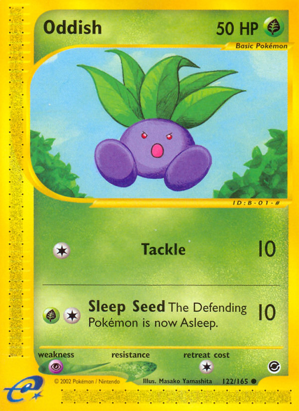 Oddish (122/165) [Expedition: Base Set] | North Game Den