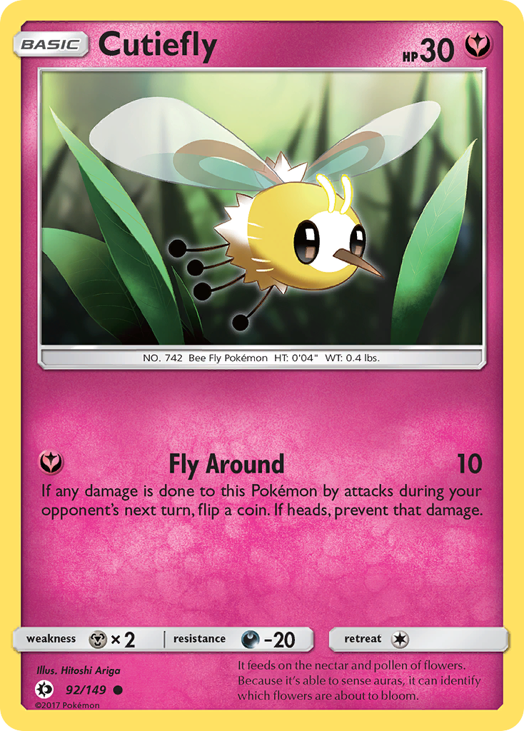 Cutiefly (92/149) [Sun & Moon: Base Set] | North Game Den