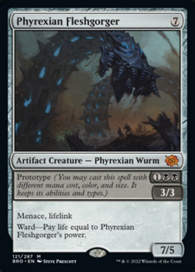 Phyrexian Fleshgorger (Promo Pack) [The Brothers' War Promos] | North Game Den