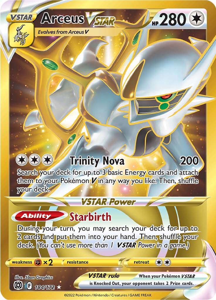 Arceus VSTAR (184/172) [Sword & Shield: Brilliant Stars] | North Game Den