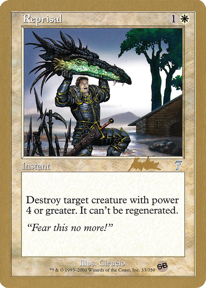 Reprisal (Brian Kibler) (SB) [World Championship Decks 2002] | North Game Den