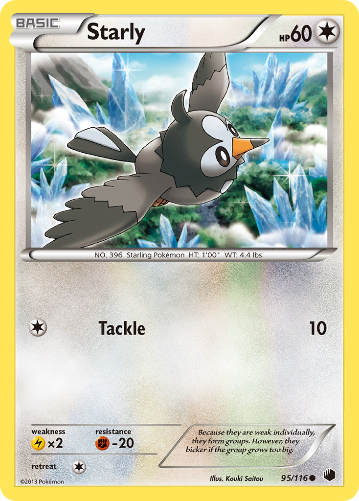 Starly (95/116) [Black & White: Plasma Freeze] | North Game Den