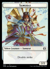 Rebel // Samurai Double-Sided Token [Phyrexia: All Will Be One Tokens] | North Game Den