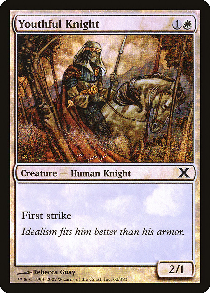 Youthful Knight (Premium Foil) [Tenth Edition] | North Game Den