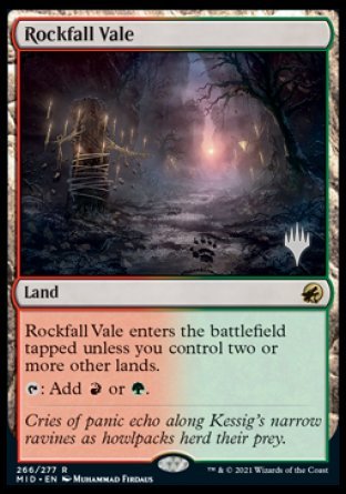 Rockfall Vale (Promo Pack) [Innistrad: Midnight Hunt Promos] | North Game Den