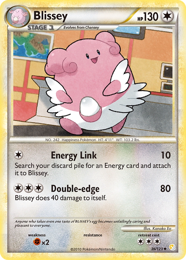 Blissey (36/123) [HeartGold & SoulSilver: Base Set] | North Game Den