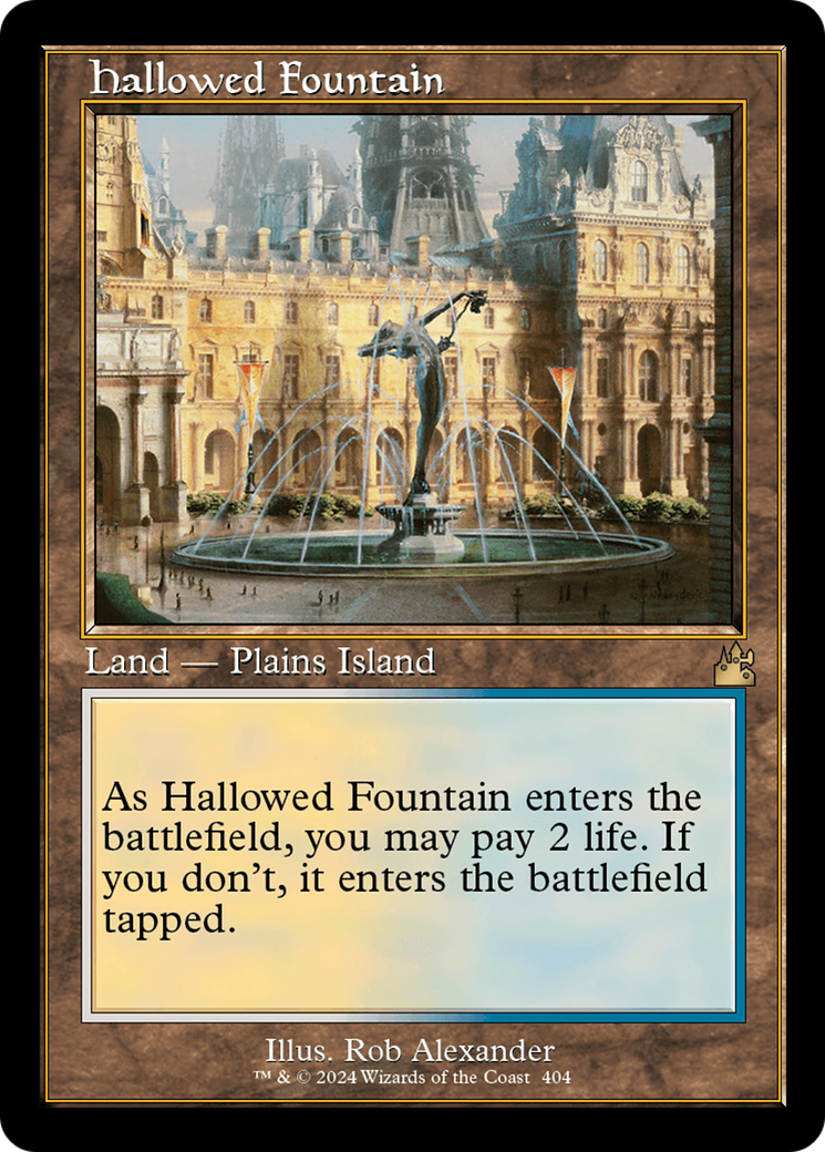Hallowed Fountain (Retro) [Ravnica Remastered] | North Game Den