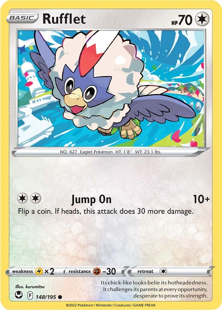 Rufflet (148/195) [Sword & Shield: Silver Tempest] | North Game Den