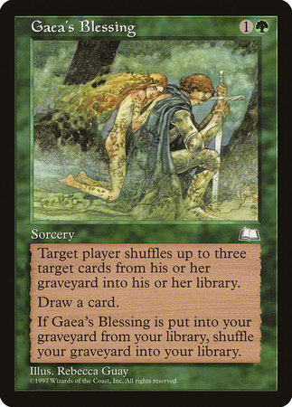 Gaea's Blessing [Weatherlight] | North Game Den