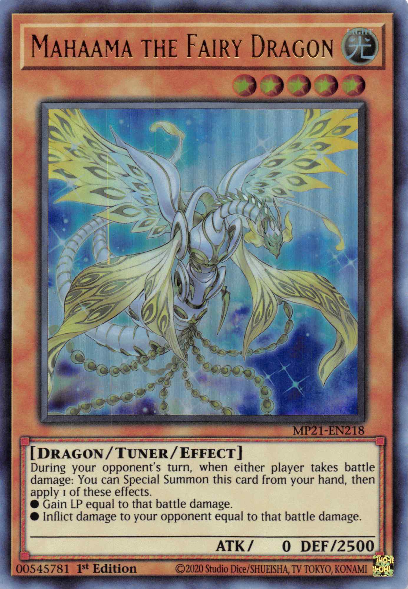 Mahaama the Fairy Dragon [MP21-EN218] Ultra Rare | North Game Den