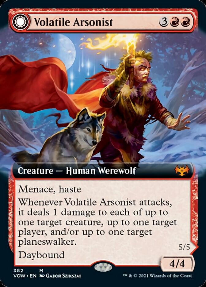 Volatile Arsonist // Dire-Strain Anarchist (Extended) [Innistrad: Crimson Vow] | North Game Den