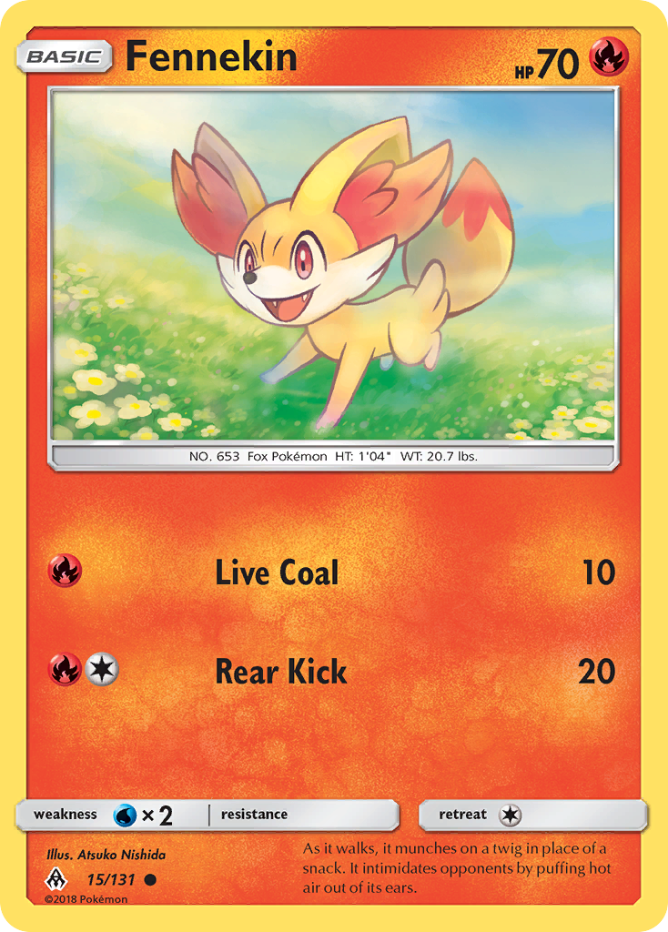 Fennekin (15/131) [Sun & Moon: Forbidden Light] | North Game Den