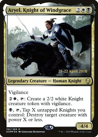 Aryel, Knight of Windgrace [Dominaria Promos] | North Game Den