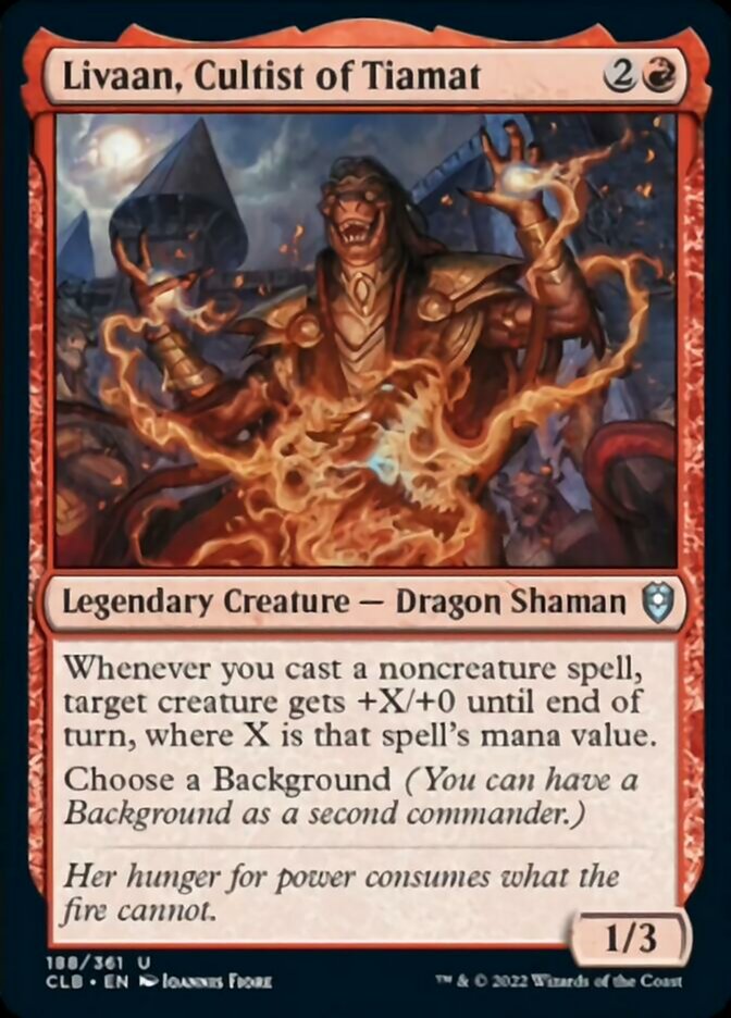 Livaan, Cultist of Tiamat [Commander Legends: Battle for Baldur's Gate] | North Game Den