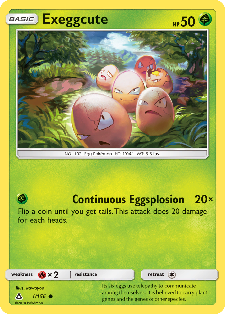 Exeggcute (1/156) [Sun & Moon: Ultra Prism] | North Game Den