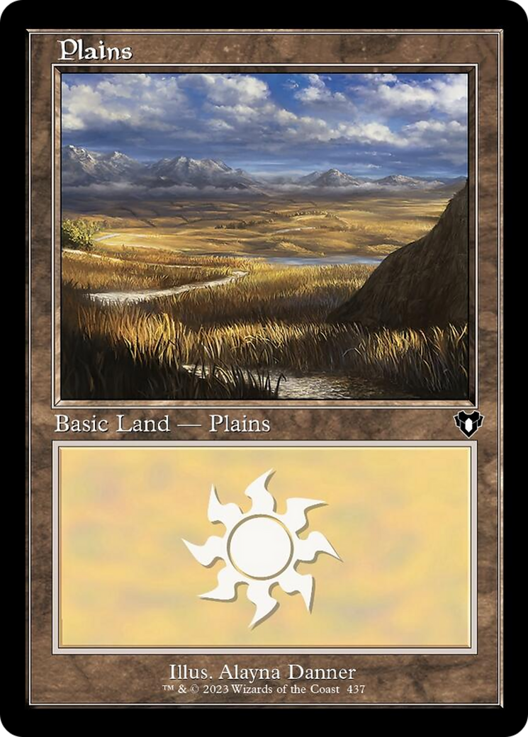 Plains (437) (Retro) [Commander Masters] | North Game Den