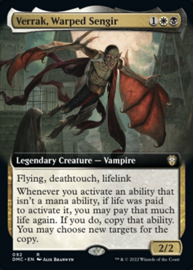 Verrak, Warped Sengir (Extended Art) [Dominaria United Commander] | North Game Den