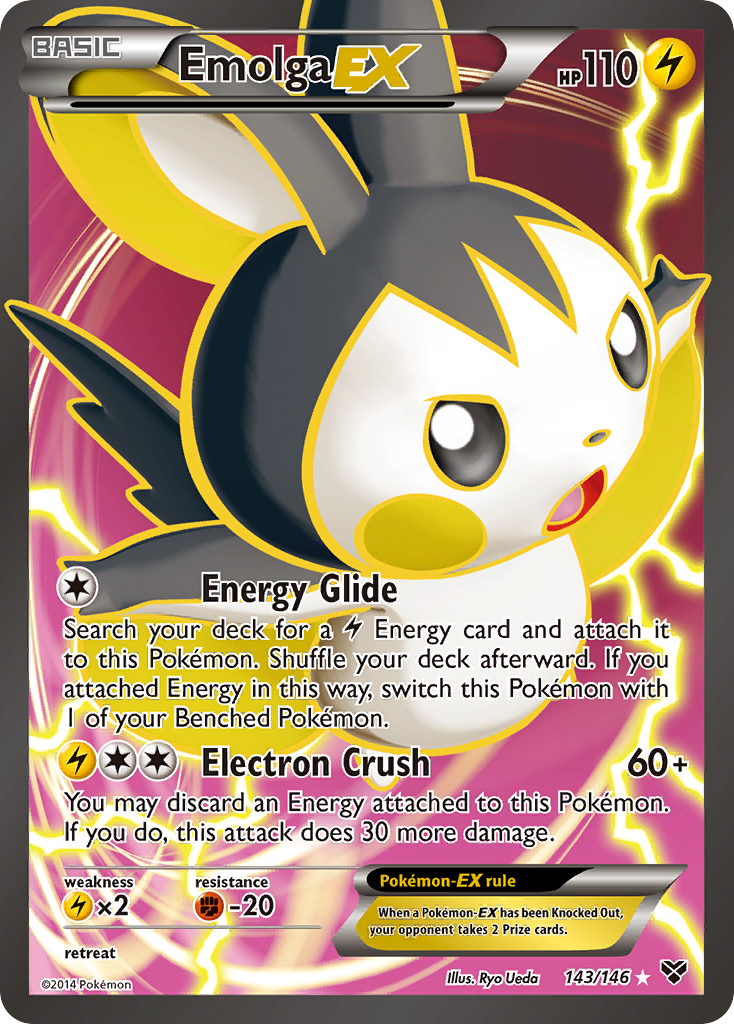 Emolga EX (143/146) [XY: Base Set] | North Game Den