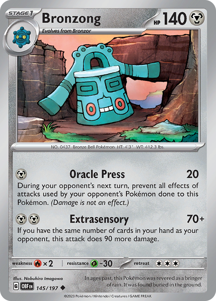 Bronzong (145/197) [Scarlet & Violet: Obsidian Flames] | North Game Den