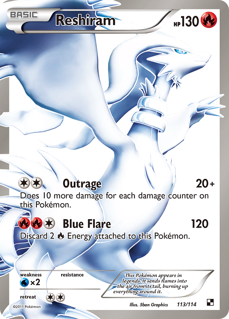 Reshiram (113/114) [Black & White: Base Set] | North Game Den