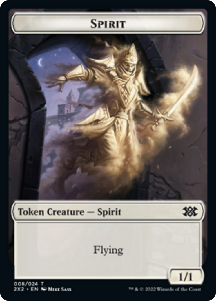 Elemental // Spirit Double-sided Token [Double Masters 2022 Tokens] | North Game Den