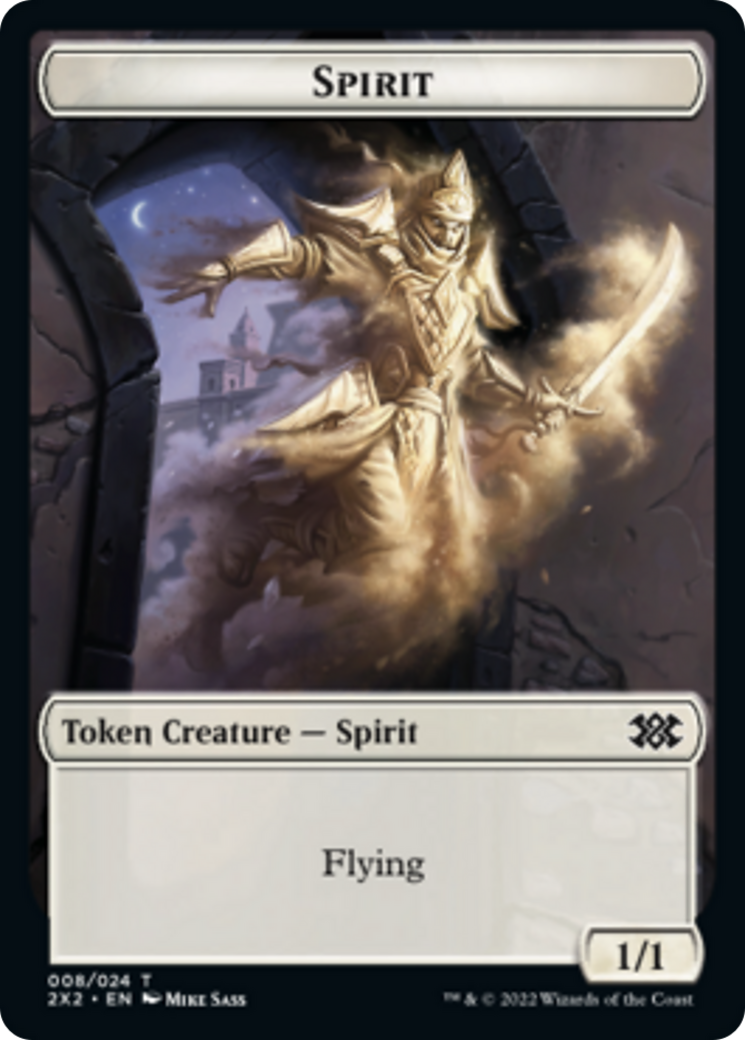 Bear // Spirit Double-sided Token [Double Masters 2022 Tokens] | North Game Den