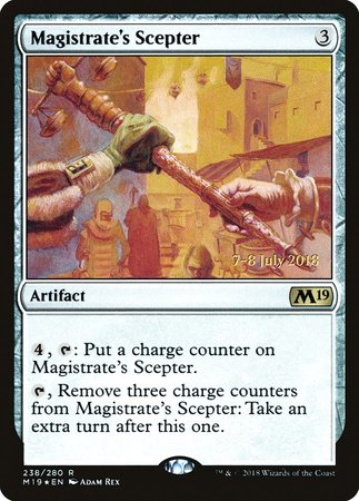 Magistrate's Scepter [Core Set 2019 Promos] | North Game Den