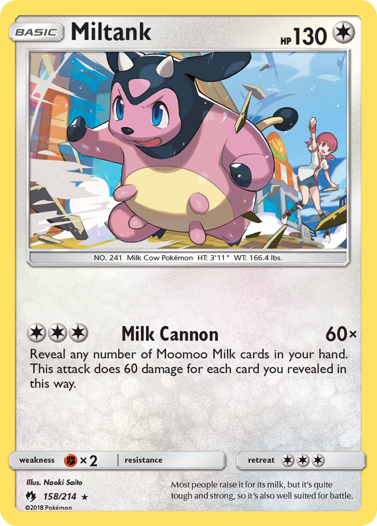 Miltank (158/214) [Sun & Moon: Lost Thunder] | North Game Den