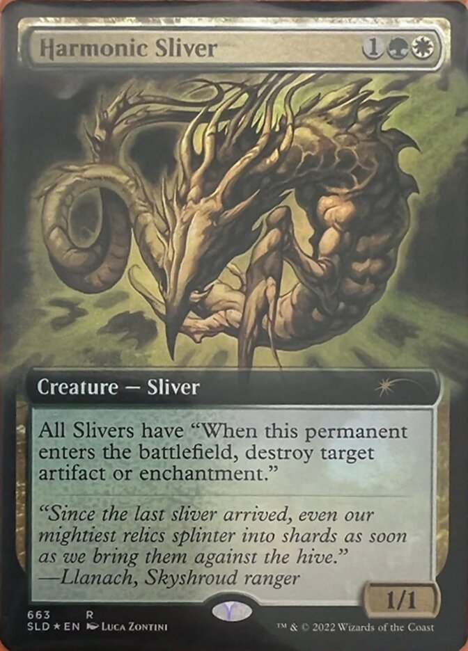 Harmonic Sliver (Extended Art) [Secret Lair Drop Promos] | North Game Den