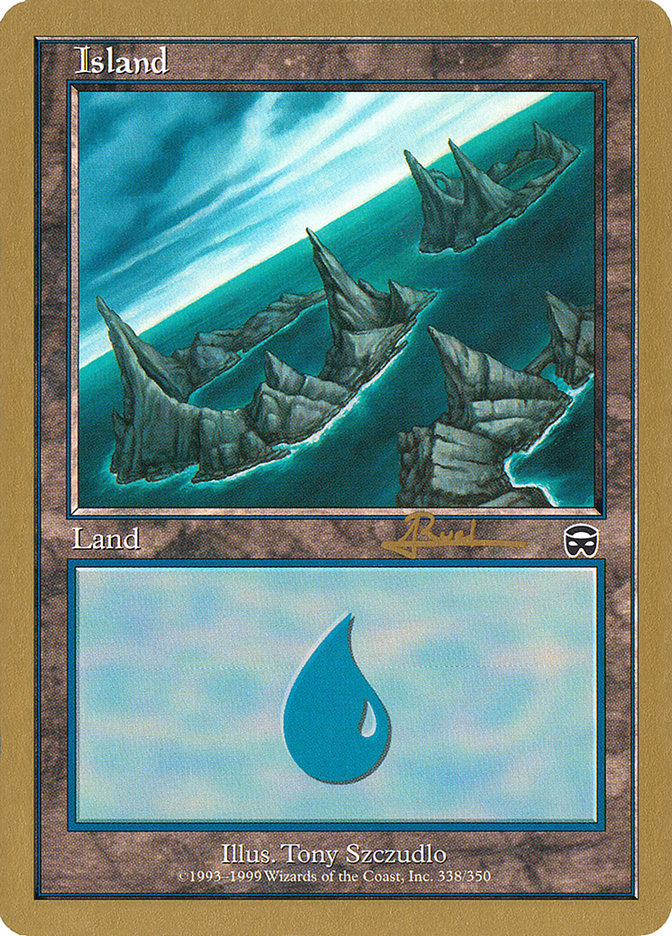 Island (ar338) (Antoine Ruel) [World Championship Decks 2001] | North Game Den