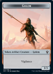 Golem (027) // Thopter Token [Commander 2021 Tokens] | North Game Den