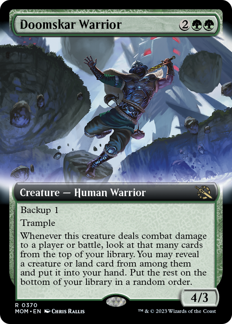 Doomskar Warrior (Extended Art) [March of the Machine] | North Game Den