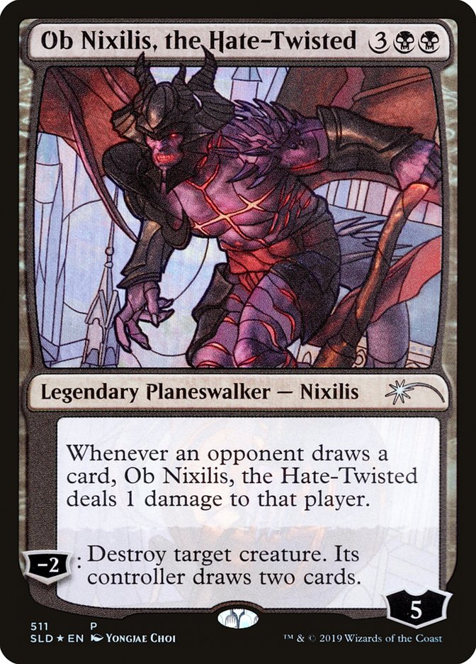 Ob Nixilis, the Hate-Twisted (Stained Glass) [Secret Lair Drop Promos] | North Game Den