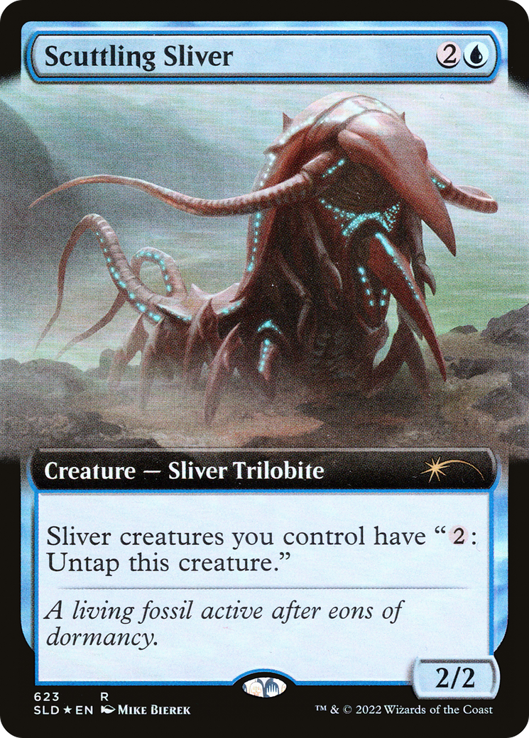 Scuttling Sliver (Extended Art) [Secret Lair Drop Promos] | North Game Den