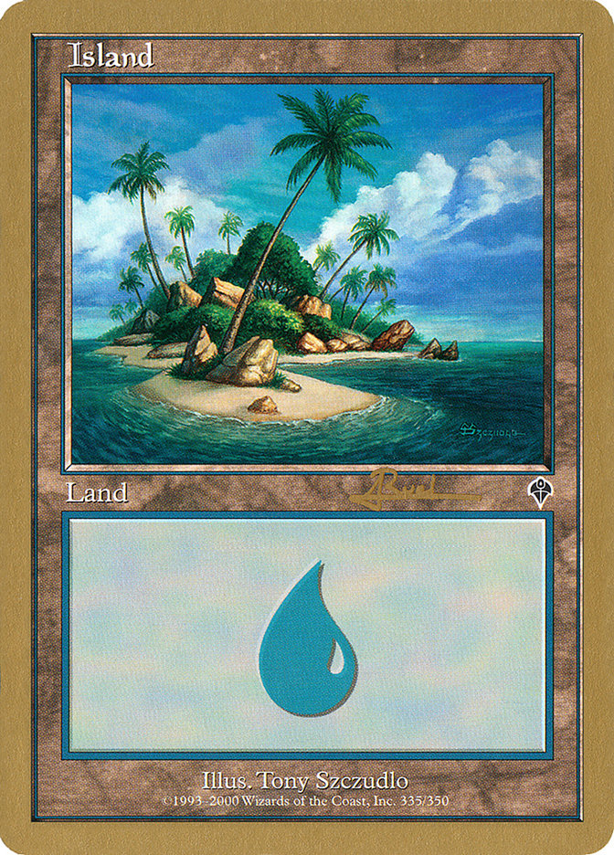 Island (ar335a) (Antoine Ruel) [World Championship Decks 2001] | North Game Den
