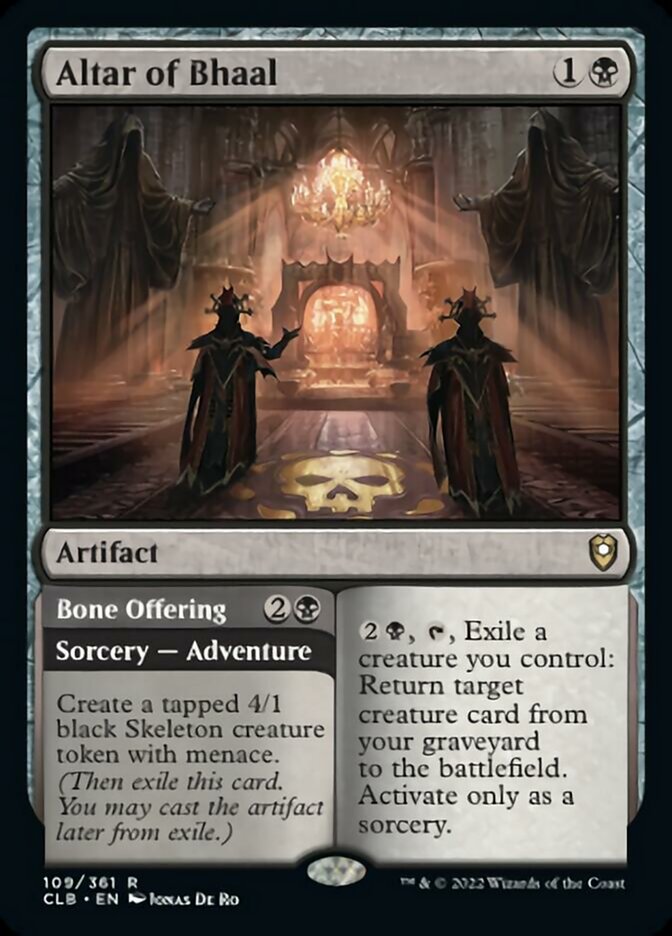 Altar of Bhaal // Bone Offering [Commander Legends: Battle for Baldur's Gate] | North Game Den