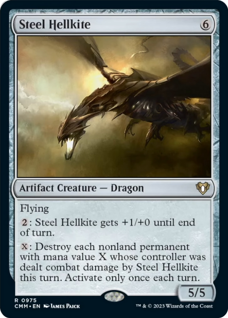 Steel Hellkite [Commander Masters] | North Game Den